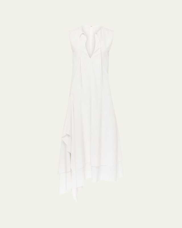 Striped Double Layer Sleeveless Dress